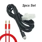 Автомобильный радиоприемник, 2 шт.комплект, AUX адаптер, аудиокомплект + кабель 3,5 мм для Mazda 2, mazda 3, mazda 5, mazda 6, MX5