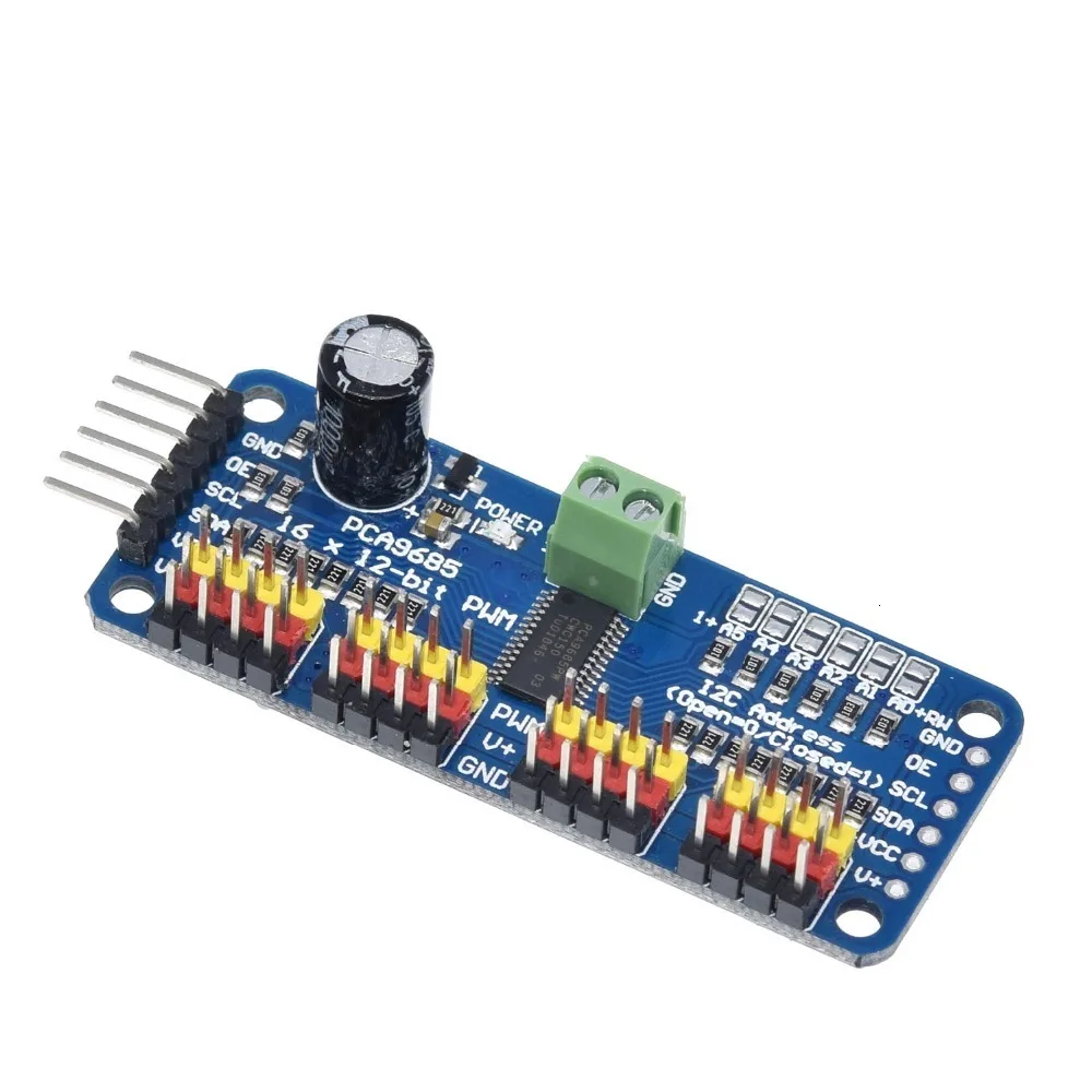 Завеса 16-канальный 12-битная ШИМ/сервопривод-I2C интерфейс-PCA9685 для Arduino Raspberry Pi DIY Servo Щит Модуль