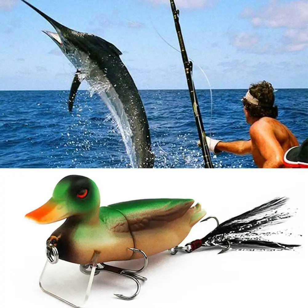 Новинка 3D самоубийца плавающая утка бас Мускусная щука рыболовная приманка