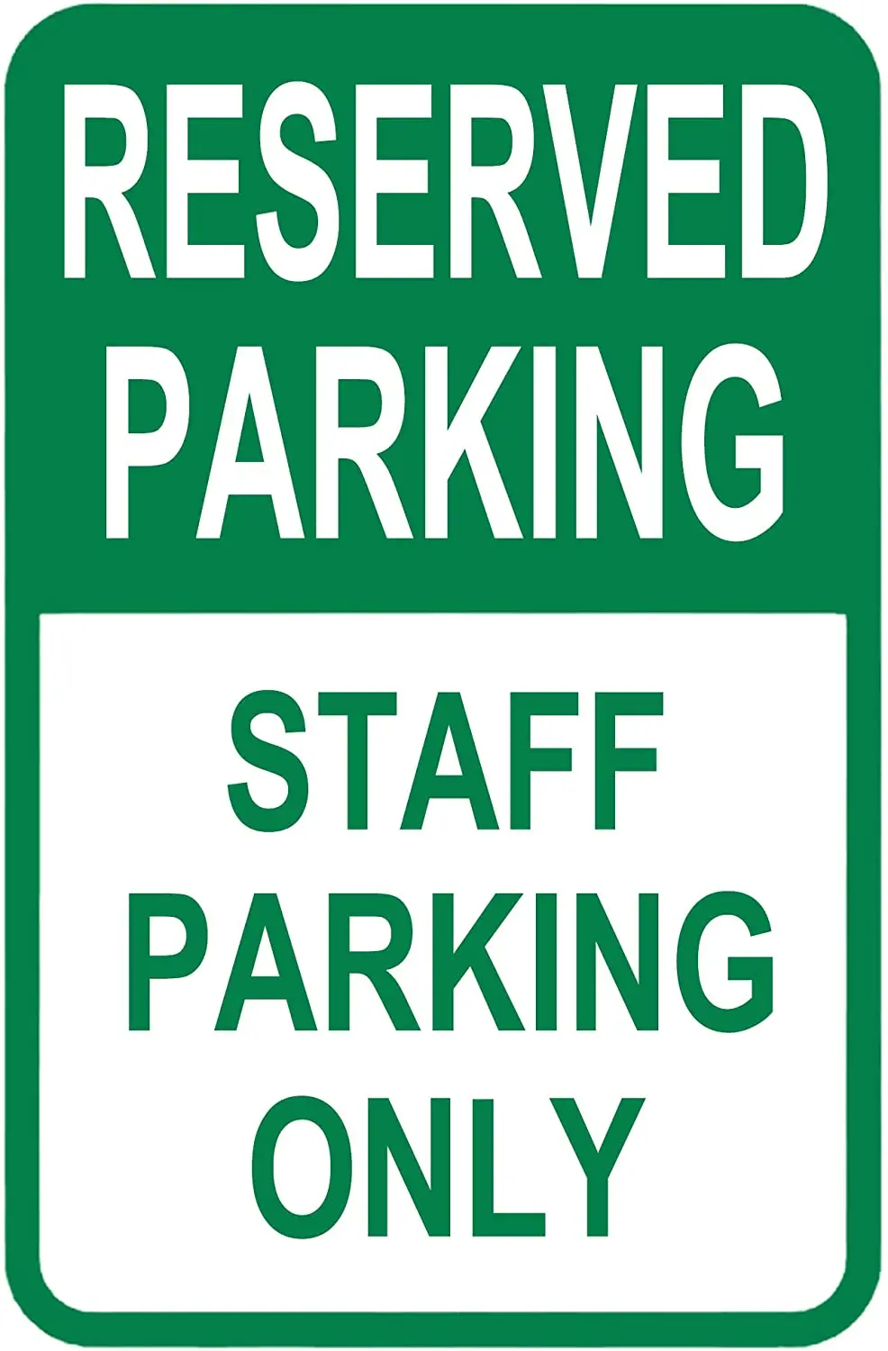 SIGNCHAT металлический предупредительный знак стояночный для персонала только 8x12