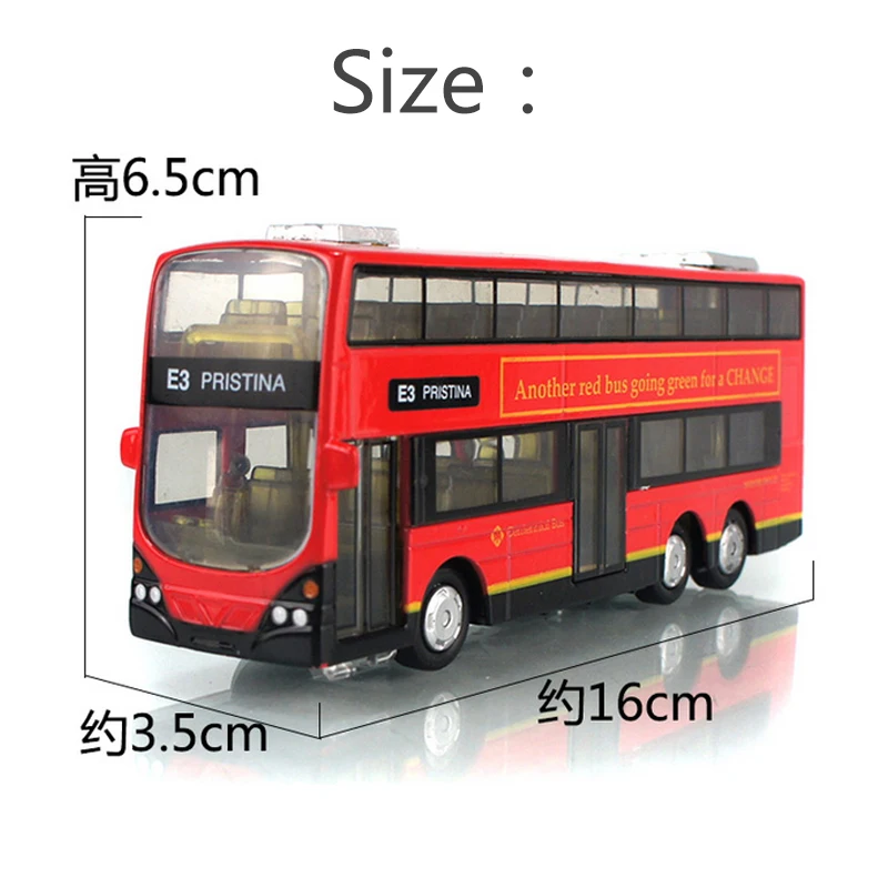 Новая модель автобуса из сплава металлический литой миниатюрный игрушечный
