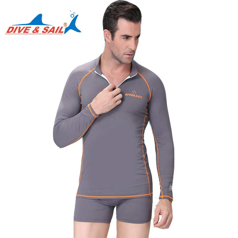 Dive & Sail Рашгард пара костюмов два купальника с длинным рукавом для дайвинга