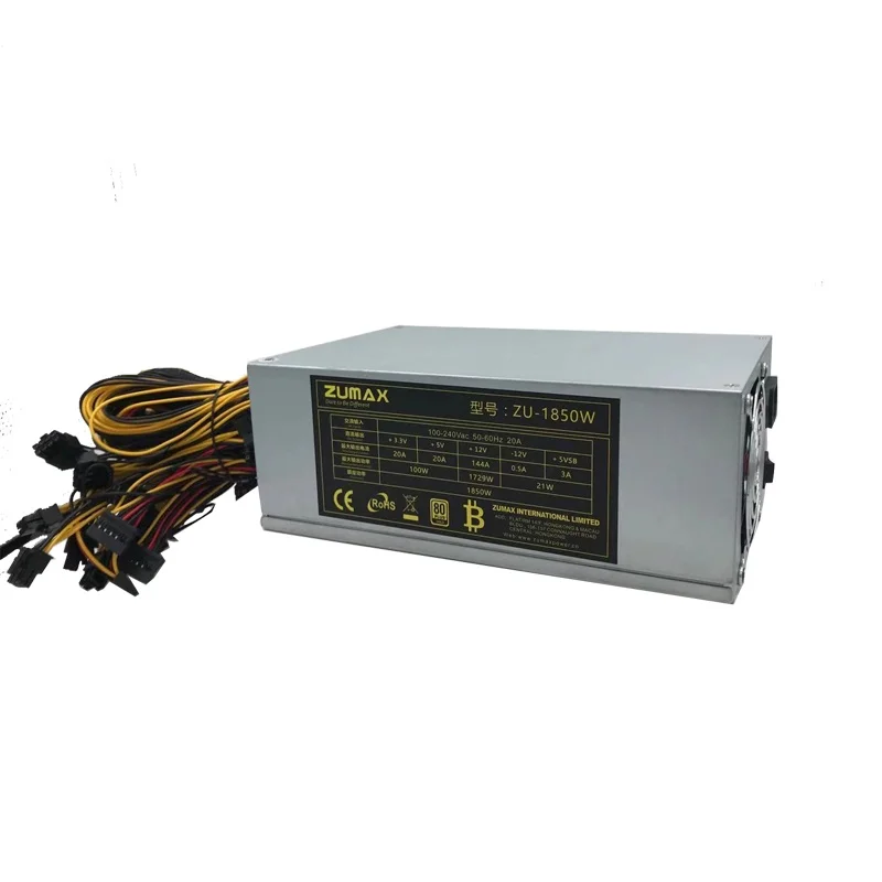 

OEM bitcoin power supply mining 1800W miner eth machine 8gpu