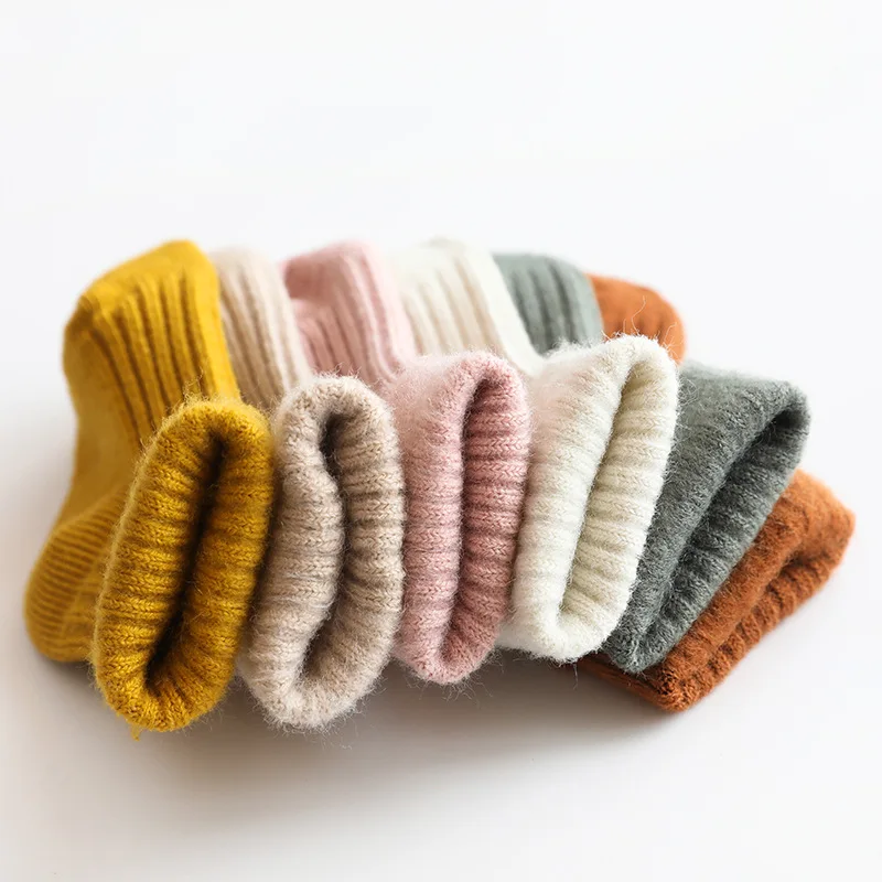 

Thicken Baby Kids Socks Autumn Winter Cotton Striped Socks Warm Toddler Boy Girls Floor Socks Children Clothing Accessories
