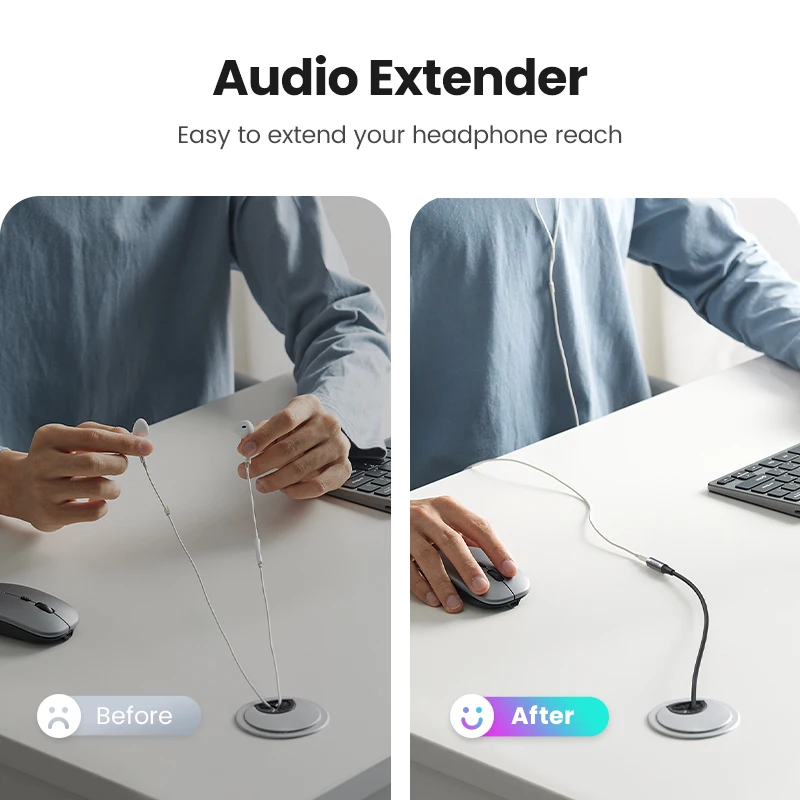 UGREEN аудио вспомогательный стерео удлинитель кабель 3 5 мм AUX разъем папа-мама шнур