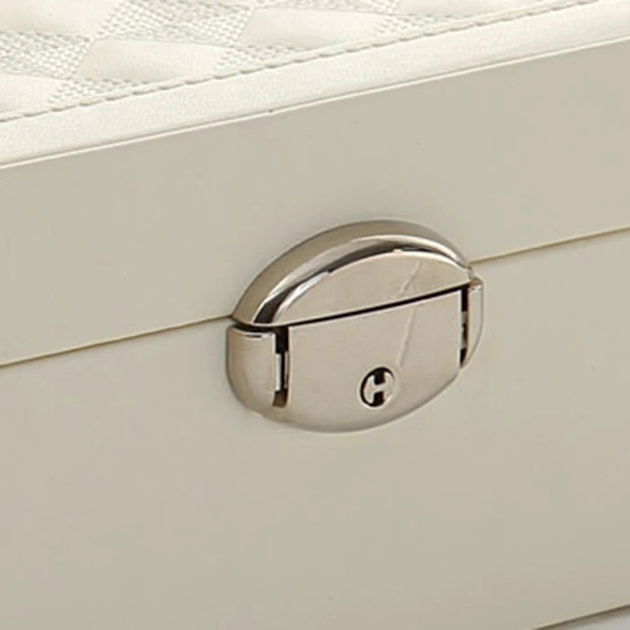 Искусственная кожа деревянный ящик для хранения ювелирных изделий Органайзер