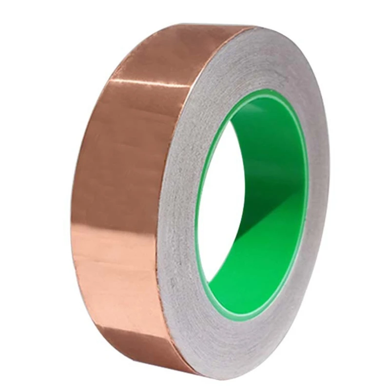 Двухсторонняя проводящая клейкая лента из медной фольги 20 м | Строительство и