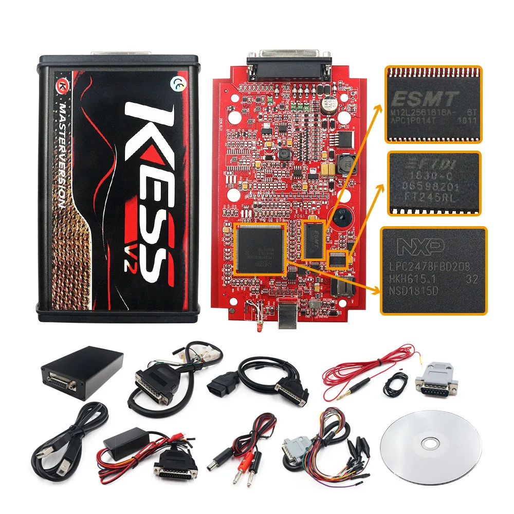 KESS V5.017 V2.47 EU Red ECM Titanium Winols KTAG V7.020 V2.23 4 светодиодный Online Master Version ECU OBD 2 инструмент для