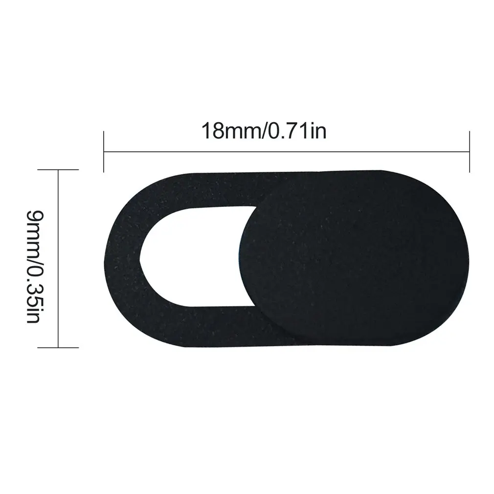 

3PCS/SET Metal Oval Shape Mini Webcam Cover Shutter Magnet Slider Camera Cover for Web Laptop PC Tablet Privacy ONLENY
