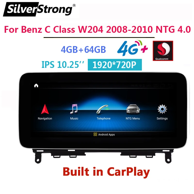 

Android Car Radio GPS For Mercedes Benz C Class W204 S204 2008 2009 2010 NTG 4.0 Car GPS Navigation Multimedia Player