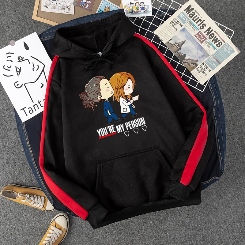 

Lovely Doctor Printed History Hoodies Sweatshirt Men Hip Hop Streetwear Winter Fleece Pullover Hoodie Autumn Black Sweat Shirt