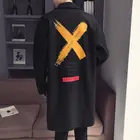 VERSMA зимняя длинная куртка с капюшоном и меховым Тренч мужская куртка верхняя одежда в Корейском стиле; Обувь в стиле Харадзюку; В винтажном стиле; С принтом в готическом стиле, Мужская одежда для езды на велосипеде, длинные пальто дропшиппинг