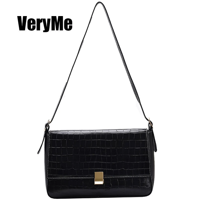 

VeryMe Soft Single Shoulder Lady Bags PU Messenger Bag for Woman High Quality Solid Color Female Handbags Oblique Span Sac Femme