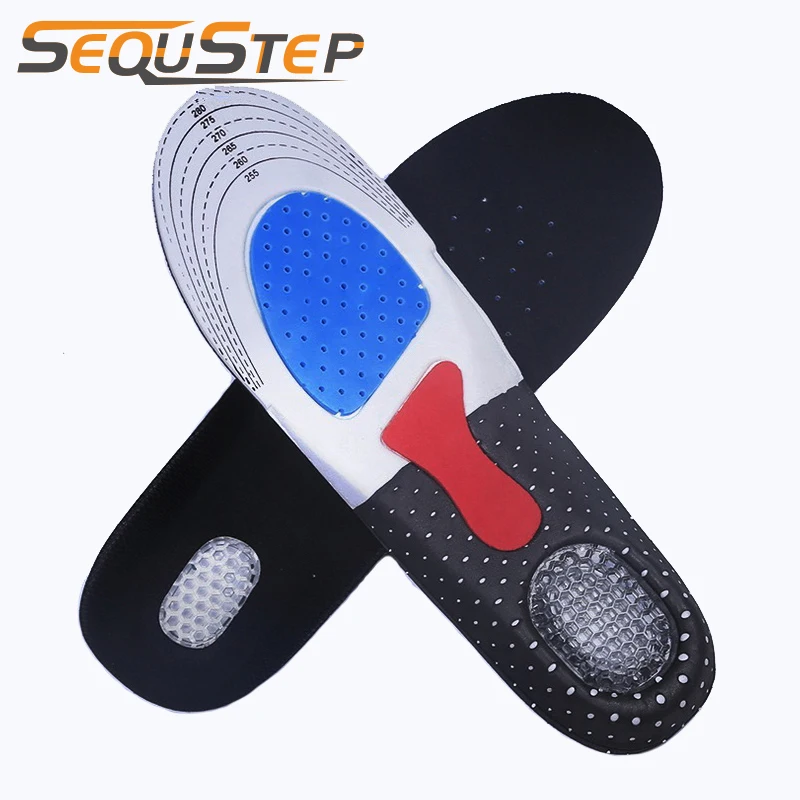 New EVA gel insole Free Size Unisex Orthotic Arch Support Shoe Pad Sport Running Gel Insoles Insert Cushion for Men Women
