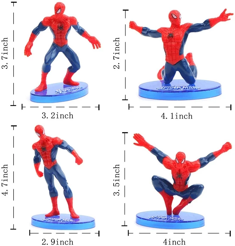 Фигурка Человека-паука из пластика Marvel 7 шт./компл. | Игрушки и хобби