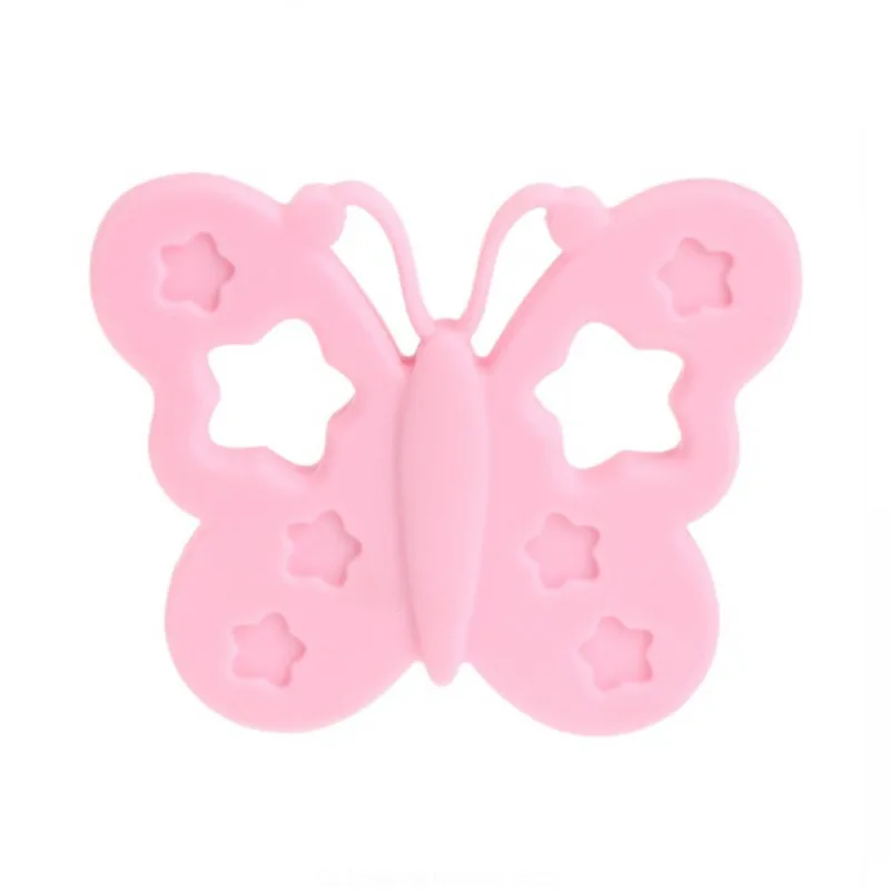 Ребенок BPA Бесплатно Силиконовые бабочка Прорезыватель DIY жевательные уход