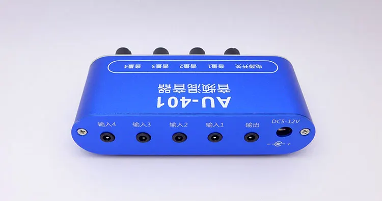 Двухканальный аудиовыход 4 в 1 четыре входа один выход многоканальное смешивание