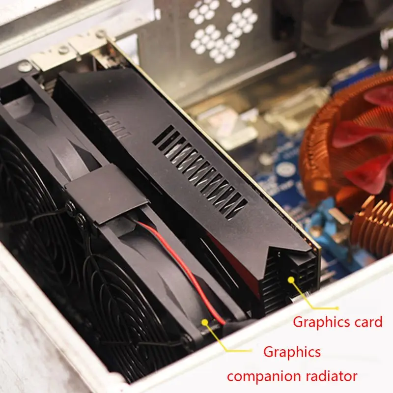 

G32B Universal VGA Cooler Dual 80mm Graphics Card Heatsink Fans GPU Radiator