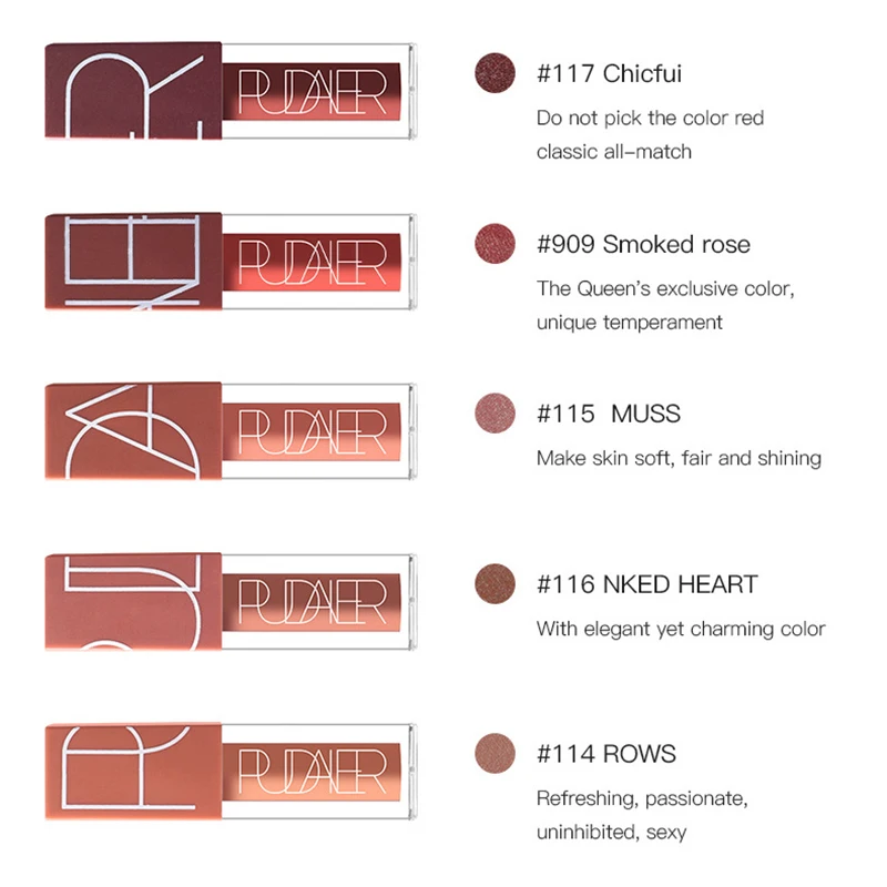 Pudaier 5 цветов сексуальный блеск для губ тыква цвет серия жидкая водонепроницаемая