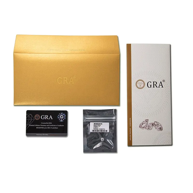 

Jazaz Sparkling Real D Color 1 Carat 6.5mm Moissanite Rings Earrings Pendant Bracelet Wholseale With Certificate Jewelry B0398