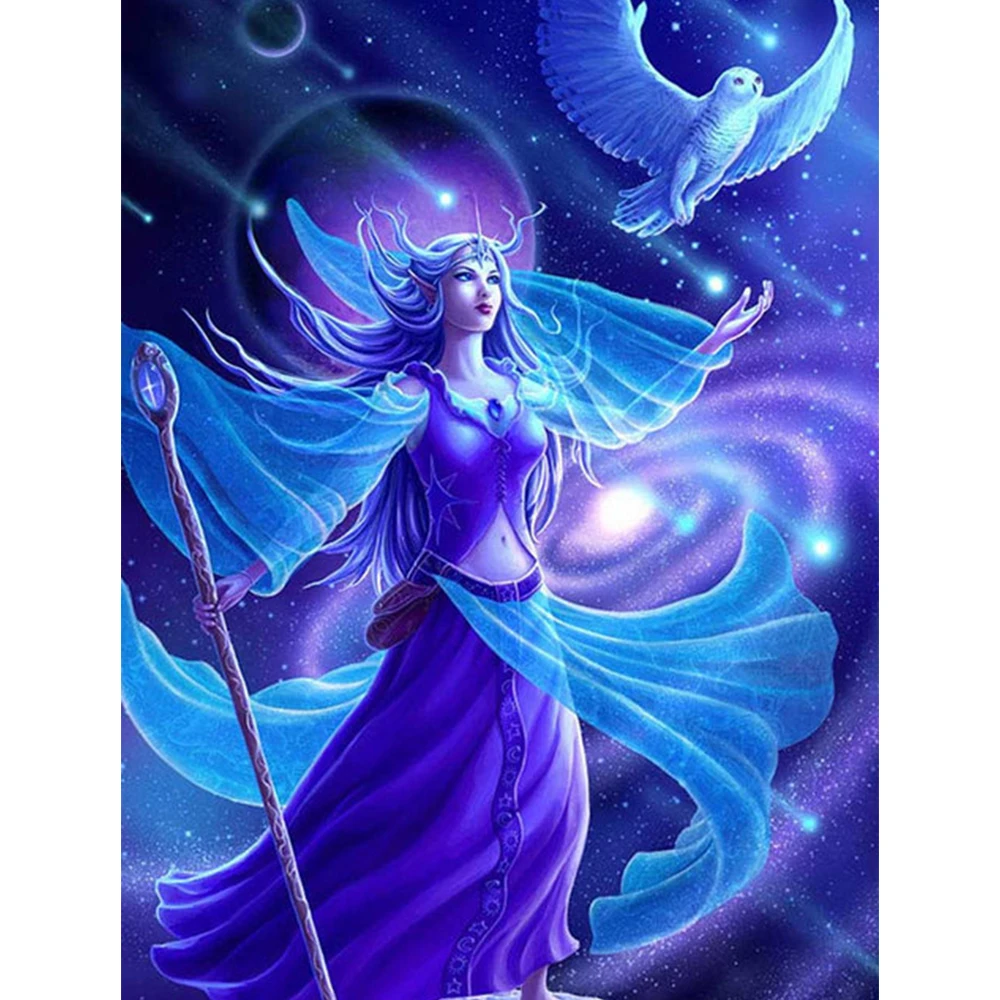 

Алмазная живопись «сделай сам», сказочное искусство, вышивка стразы, Набор для вышивки крестиком, украшение для комнаты девочки, Алмазная м...