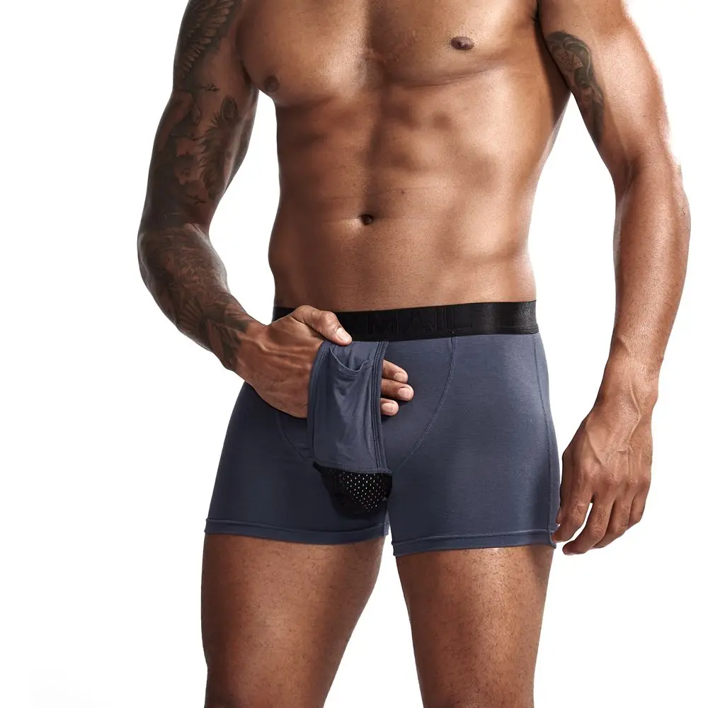 JOCKMAIL модал Мужское нижнее белье боксершортики сетка Мошонка уход капсула функция молодежное здоровье сеульская выпуклая разделительная пестрые трусы