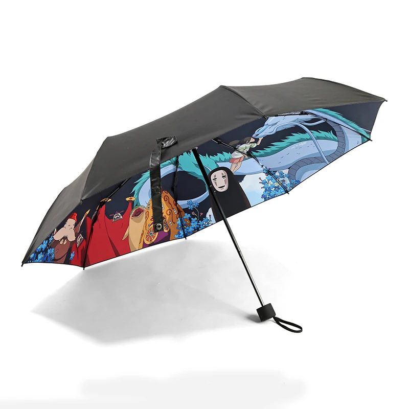 1 шт. аниме мультфильм Унесенные спирали напечатанный Косплей складной зонт от