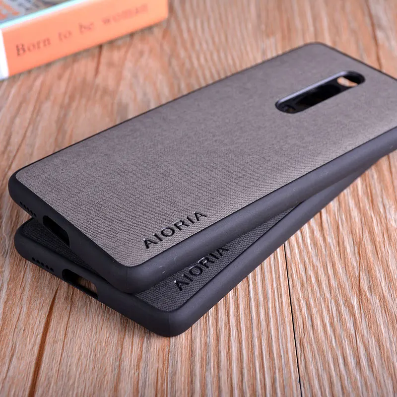 case for xiaomi mi 9t pro coque Luxury textile Leather skin soft TPU hard PC phone cover funda | Мобильные телефоны и