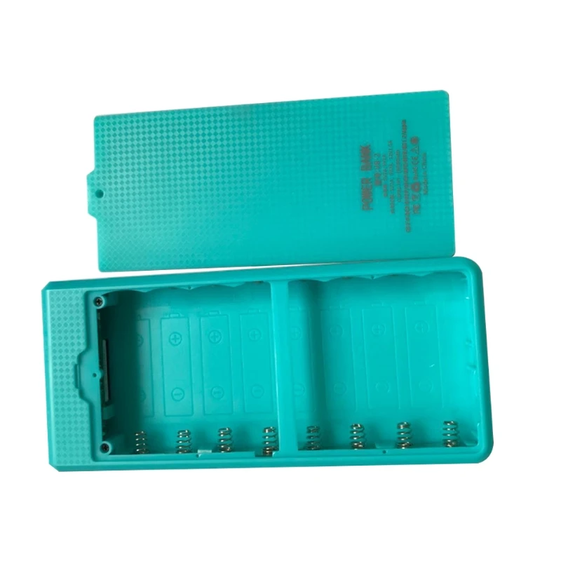 Прочный съемный внешний аккумулятор с двумя USB и ЖК дисплеем 8x18650 чехол для