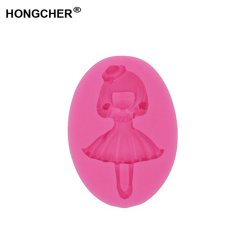 Балерина Девушка платье принцессы торт Силиконовая форма сделай сам ручной
