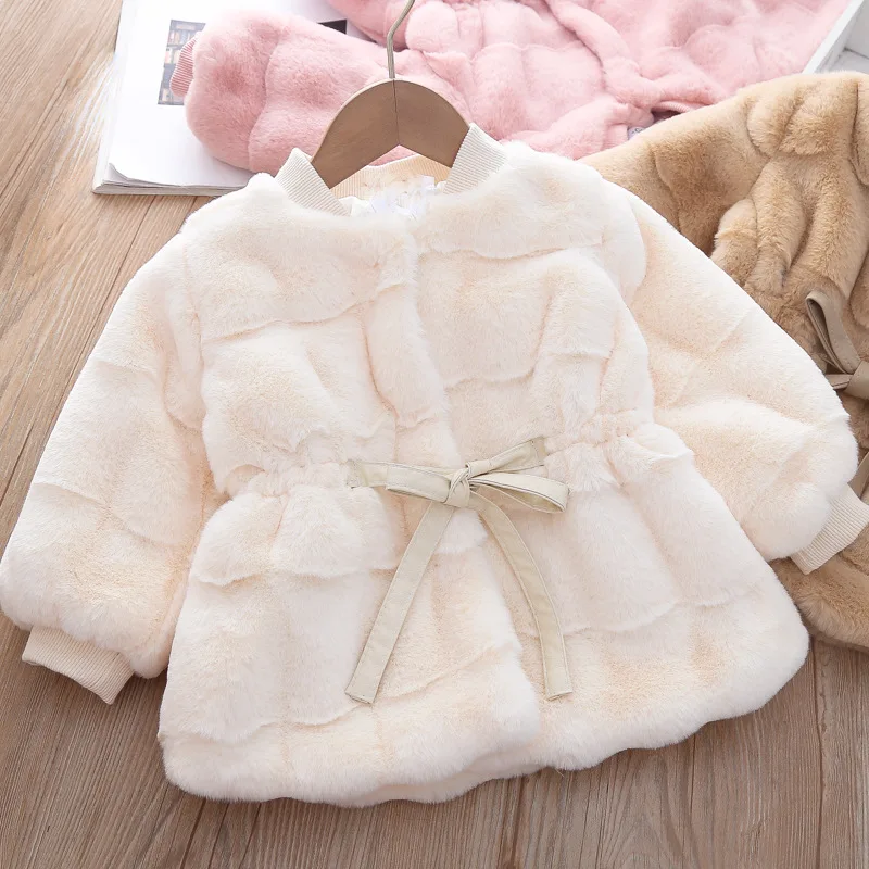 

Autumn Winter Baby Kids Baby Girls Clothes Rabbit Bunny Ear Hooded Coat Thickened Warm Jacket Cloak Snowsuits Children Outwear