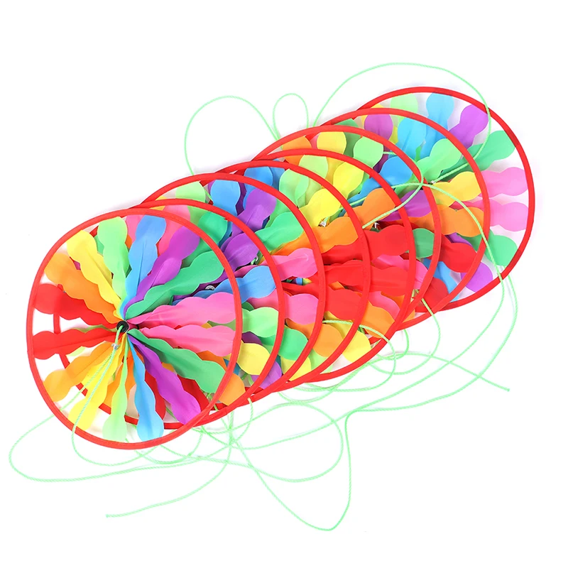 Новинка 27 см 8-колесный красочный Радужный Спиннер мельница для сада