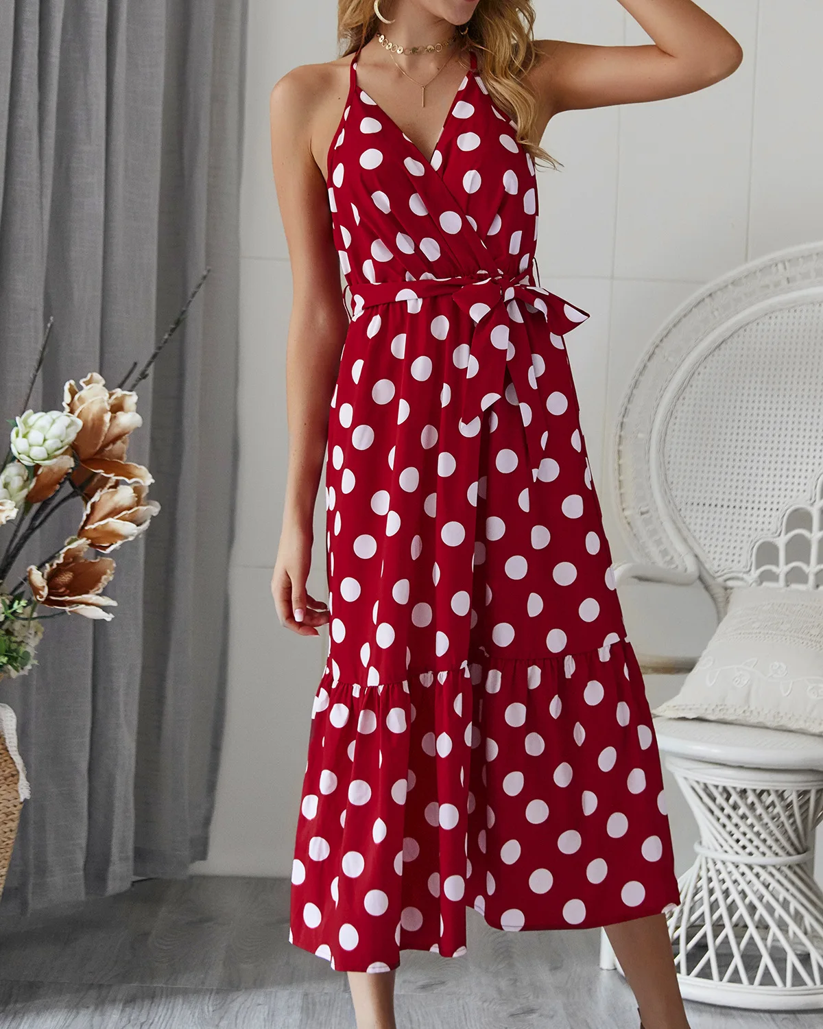 2020 Newest Women's dress sukienki Spaghetti Strap summer A-Line Beach Style vestidos de playa mujer Mid-Calf dresses | Женская
