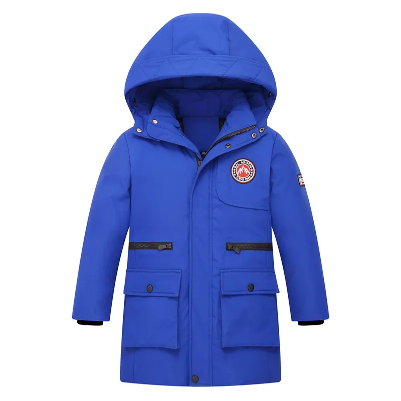 Парка для мальчиков с эмблемой на рукавах LC270
