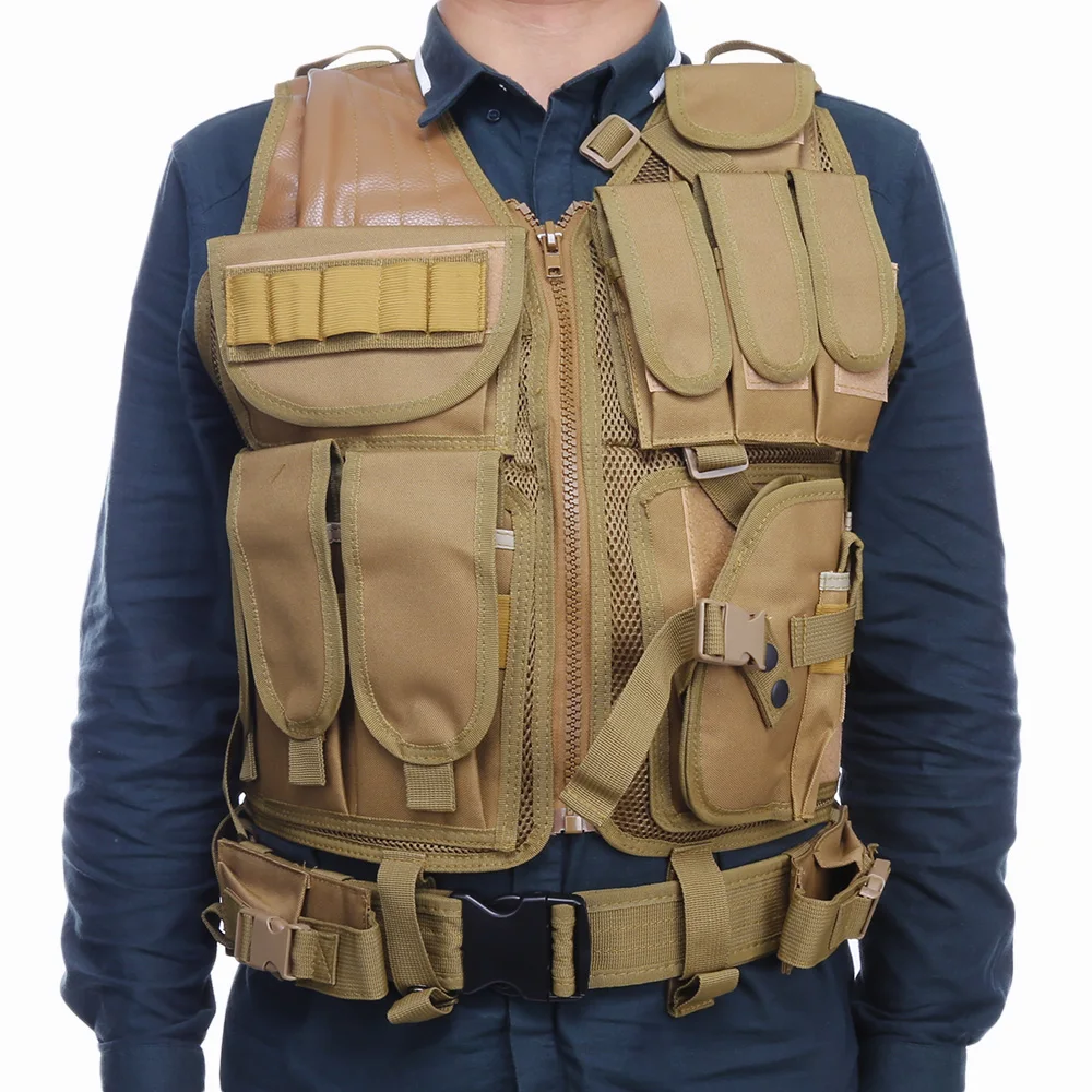 Outlife мужской военный тактический жилет Пейнтбольный камуфляж Molle охотничий жилет штурмовая стрельба охотничья пластина с кобурой