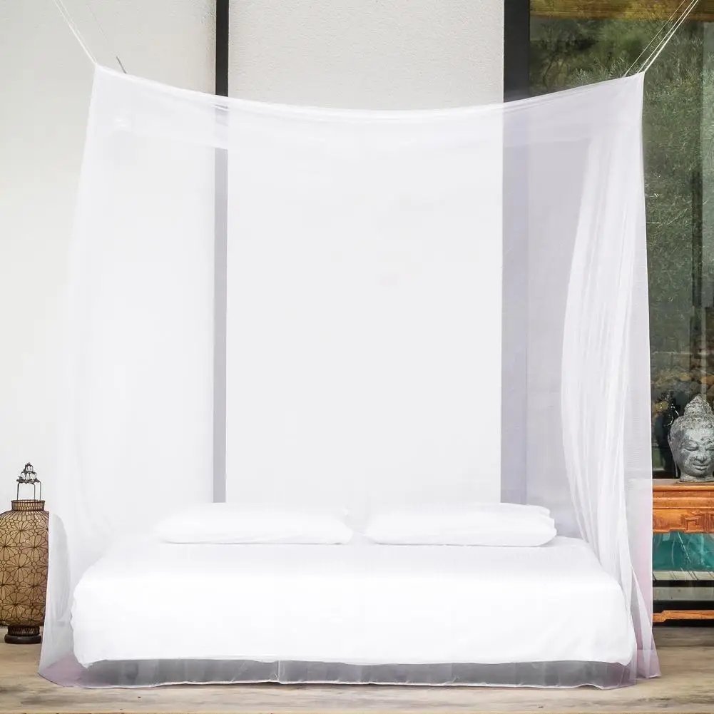 

White Durable Never Blown Down Mosquito Net Lightweight Mosquito Net Long-lasting for Patio