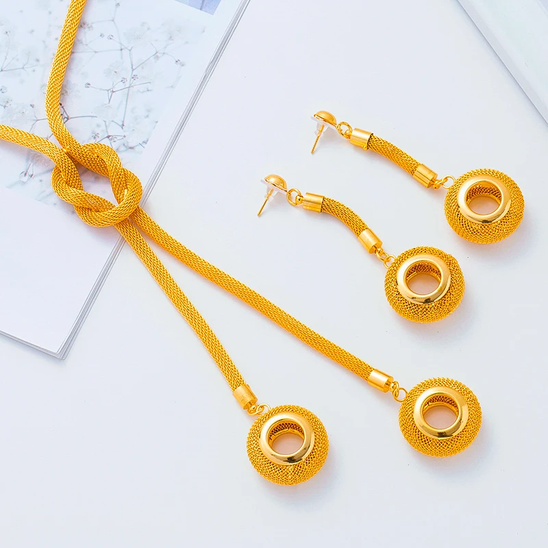 Ювелирные наборы с круглым шариком эфиопские ювелирные изделия из Дубая