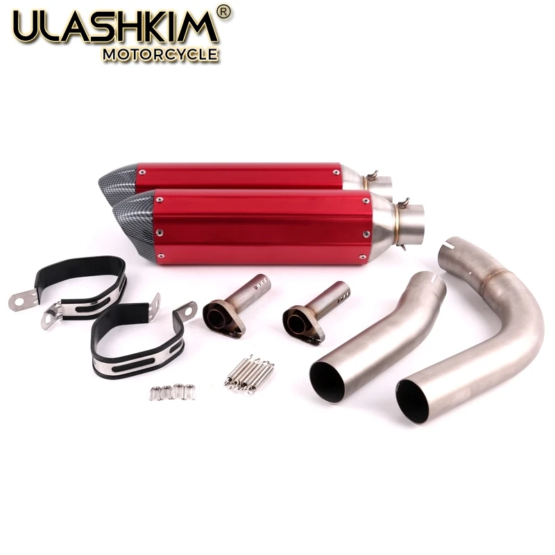 Мотоцикл глушитель Escape средняя ссылка контактная труба без шнуровки для Yamaha YZF-R1