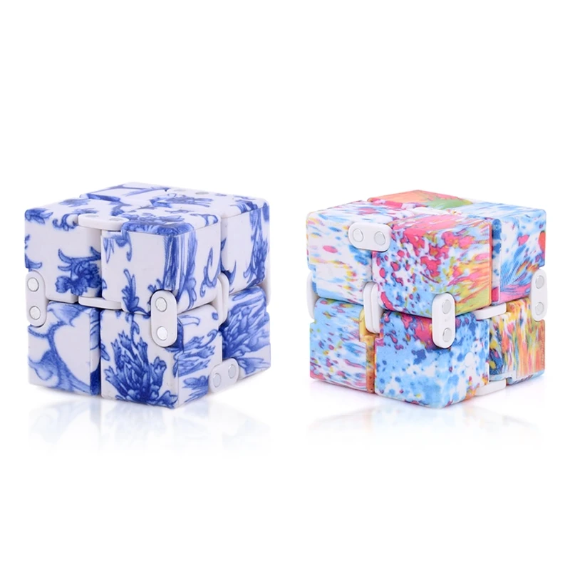 

1PC Cube Puzzle Toys ABS Plastic Stress Reliever Brain Teasers Infinity Magic Cube Reducing Pressure Toys Practical Joke Toys Pr