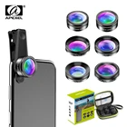 Мобильный телефон APEXEL 6 в 1, объектив камеры, Широкоугольный макро-объектив, объектив рыбий глаз, фильтр CPLStar ND32 для смартфонов iPhone huaweall