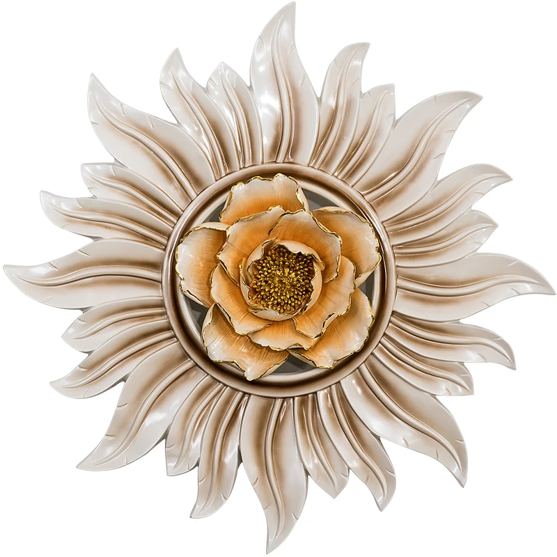 

Wall Decoration Pendant European Home Interior Sofa Background Wall Creative Porch Sun Flower Wall Decoration