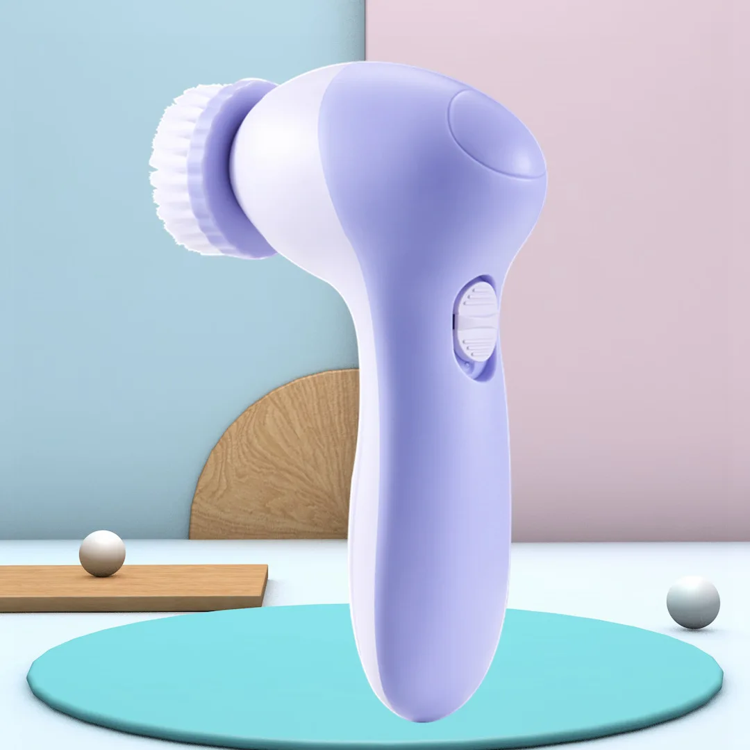 

5 in 1 Face Cleansing Brush Massage Brush Facial Brush Electric Wash Face Machine Deep Cleaning Pore Skin Care Face