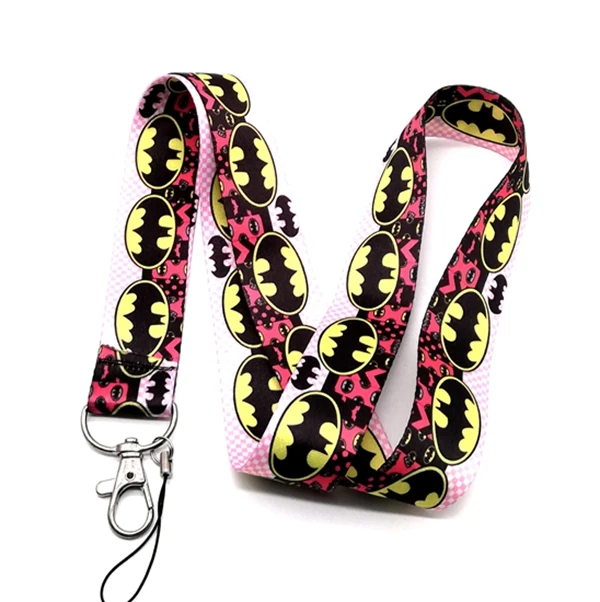 Лот Новый 10 шт мультфильм Бэтмен шеи шнурок для сотового телефона PDA Ключ ID