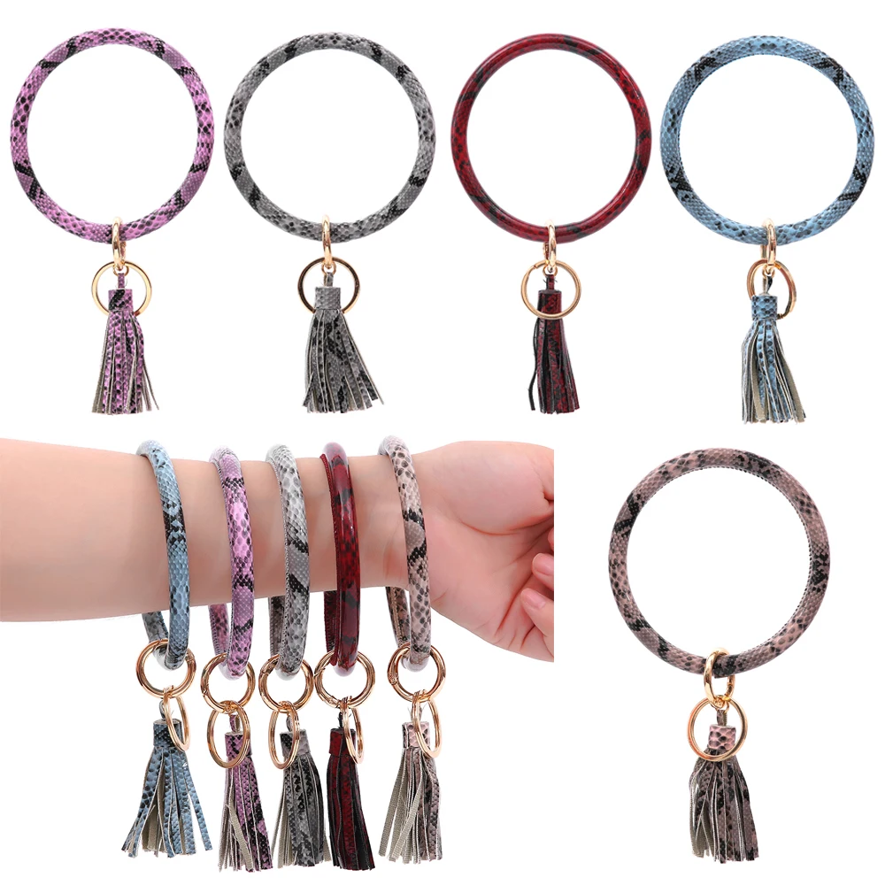 Модный браслет брелок для женщин Подарки лак Змеиный с кисточками аксессуары| |