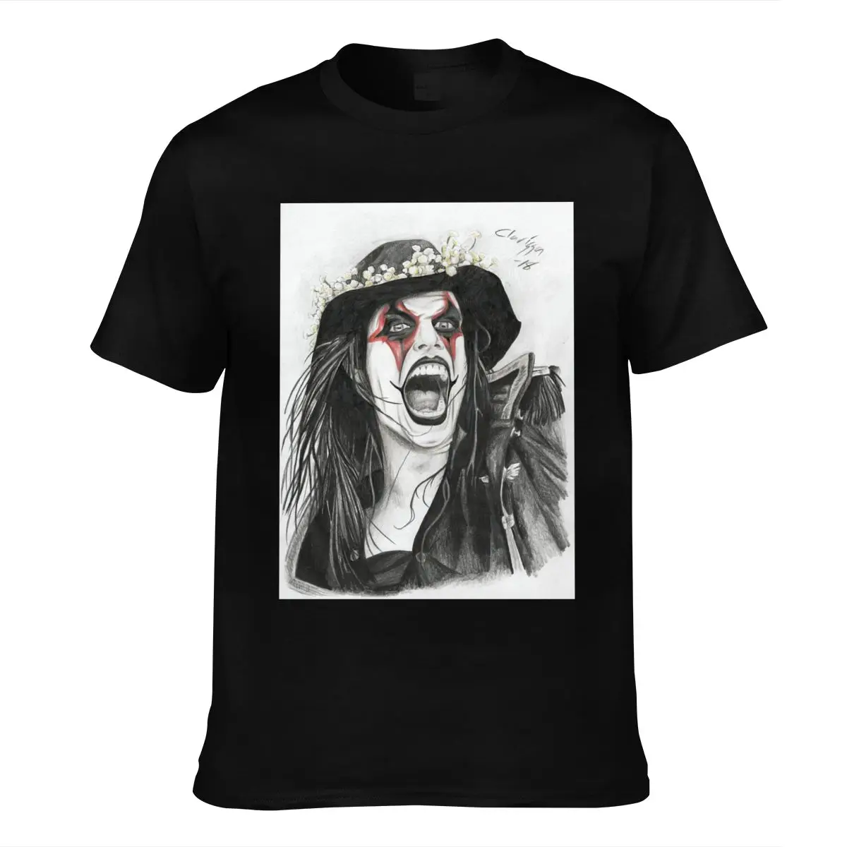 

Band Screaming T Shirt Rock Roll 100 Percent Cotton Mens T-Shirt Plus size Graphic Tshirt Fashion
