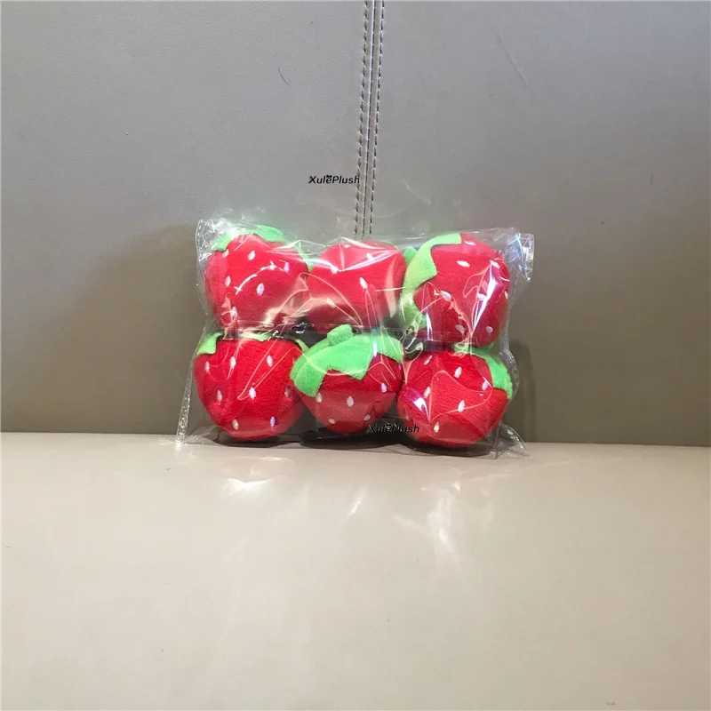 6 шт./лот клубника и т. д. Мини 4-6 см фруктовая кукла маленькие аксессуары плюшевая