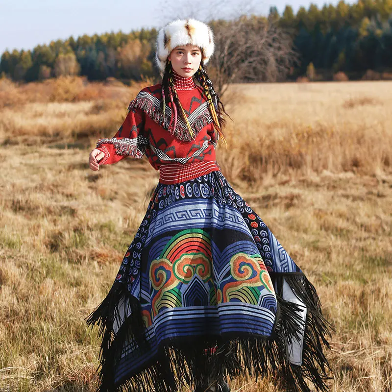 

Юбка Вельветовая Женская, длинная, зимняя, осенняя, винтажная