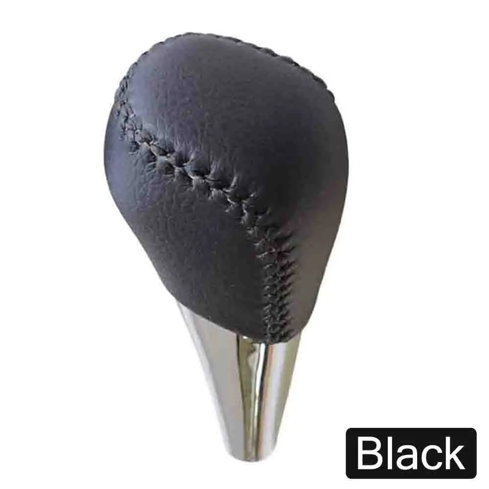 Кожаный чёрный автоматический рычаг переключения передач Hige ручка для Toyota Corolla