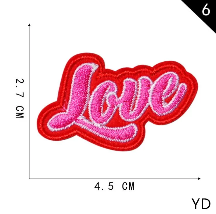 Новое поступление 10 шт. вышитых надписей термоклейкие Мультяшные нашивки значки