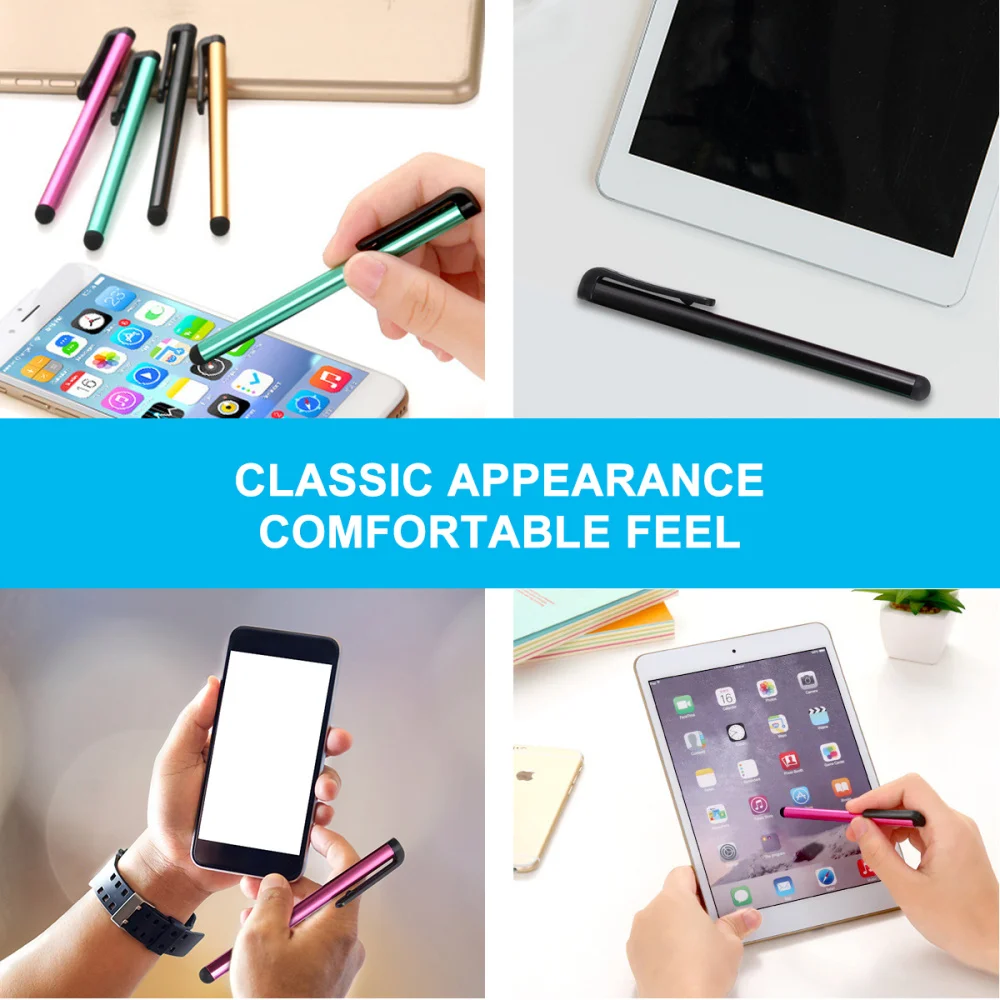 

30pcs Creative Stylus Pen Capacitive Pens Touch Screen Pen Handwriting Capacitive Pen for Phone Tablets Laptops (Mixed Color)